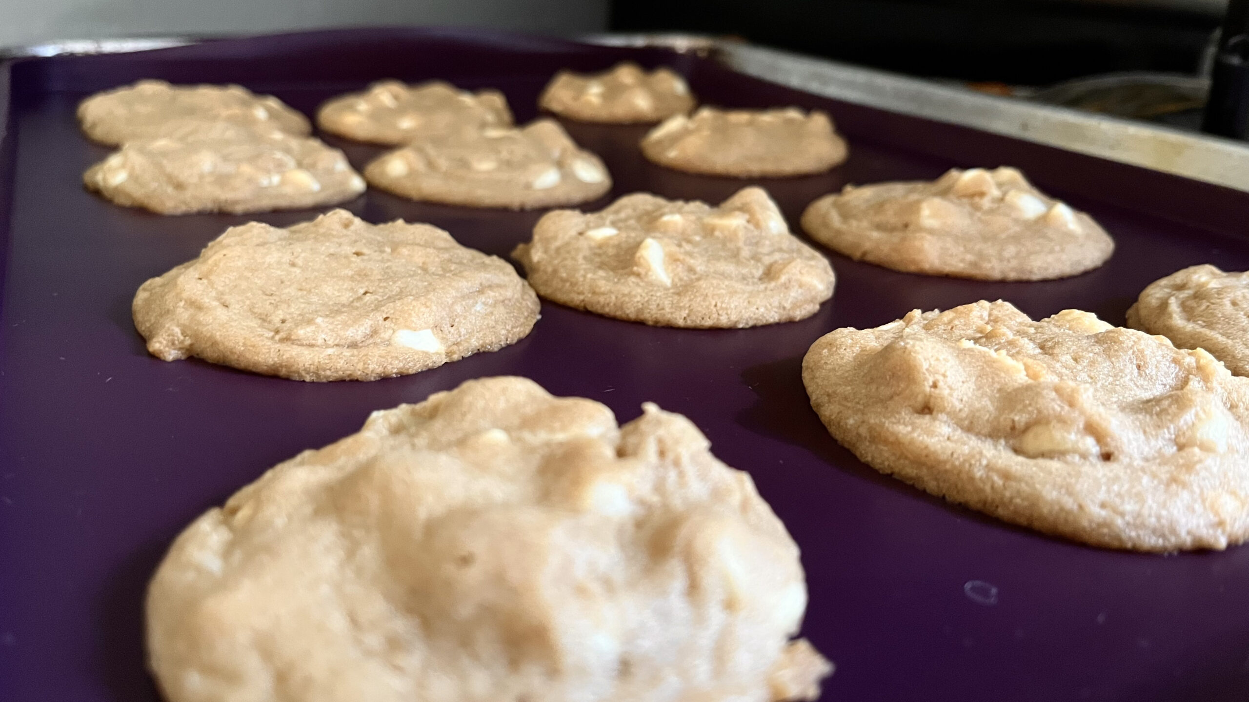 White chocolate chip macadamia nut cookies
